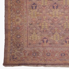 Late 19th Century Antique Garden Design Hand Woven Wool Rug