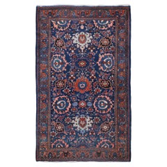 Late 19th Century Antique Garden Design Hand Woven Wool Rug