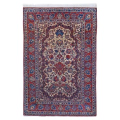 Late 19th Century Antique Garden Design Hand Woven Wool Rug