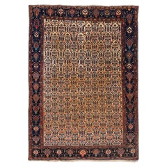 Late 19th Century Antique Garden Design Wool Rug