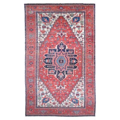 Late 19th Century Antique Geometrical Design Wool Carpet