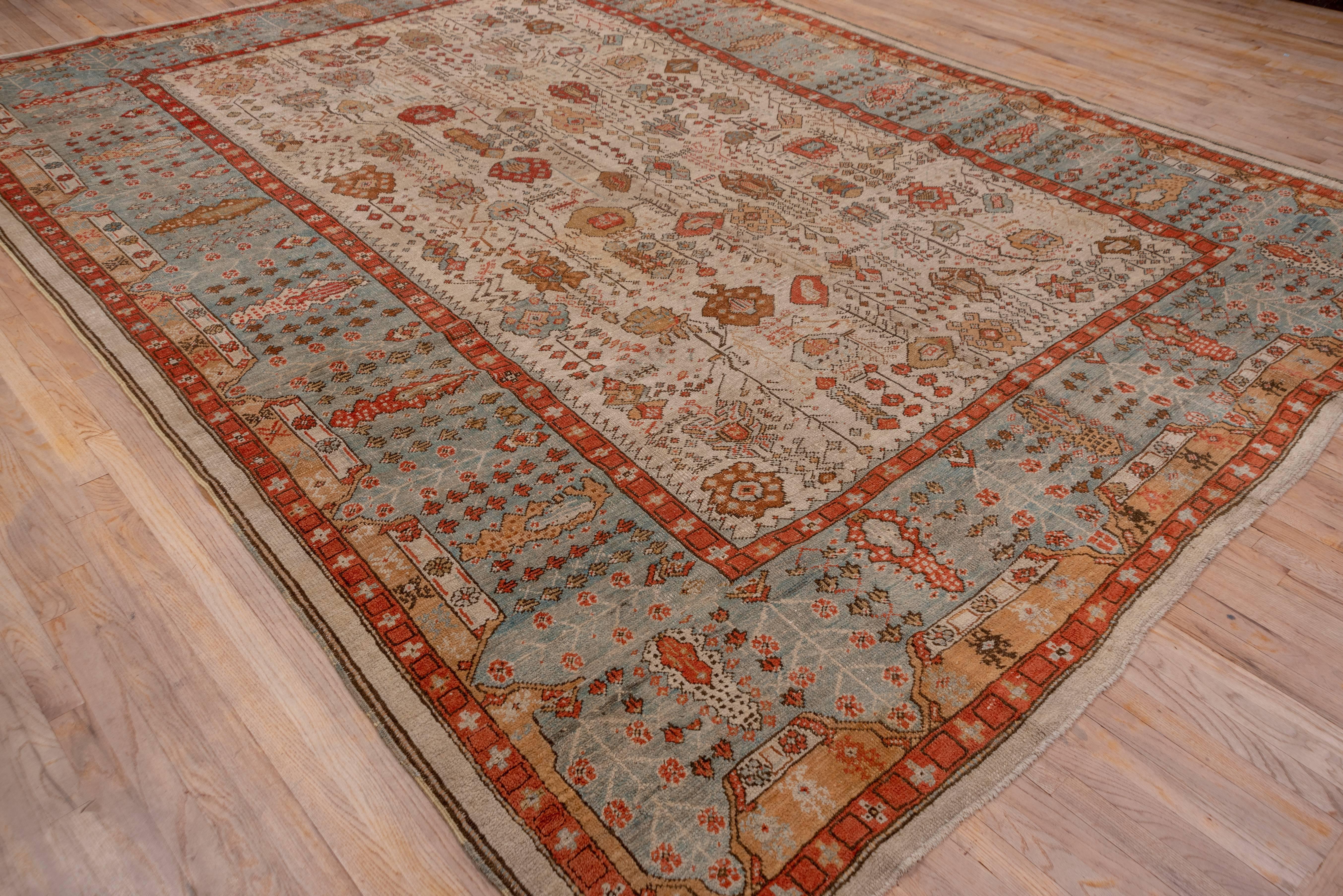 Wool Late 19th Century Antique Ghiordes Carpet, circa 1880s For Sale