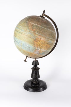 Late 19th century antique globe by Joseph Forest