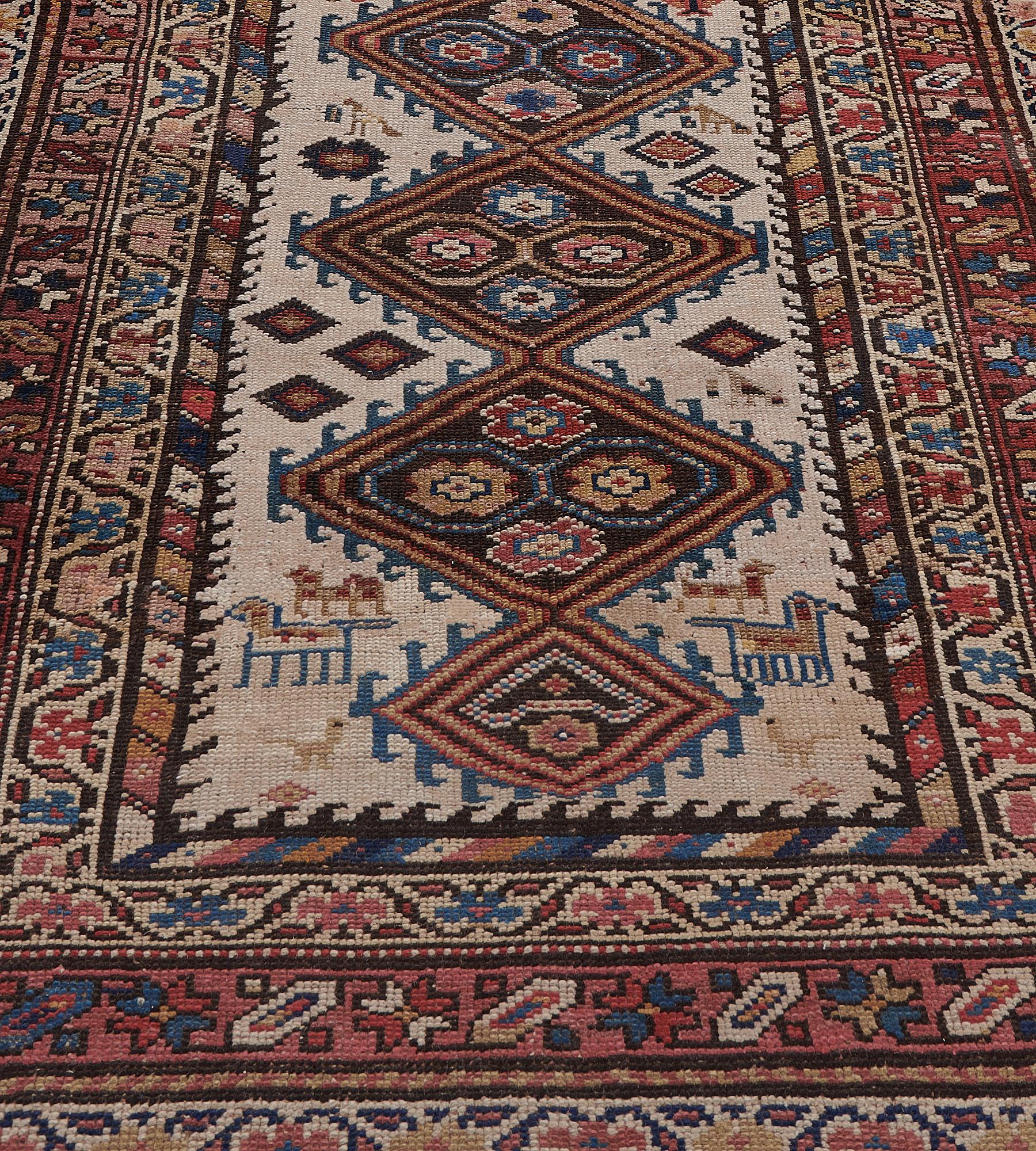 Persian Late 19th Century Antique Hamadan Runner For Sale