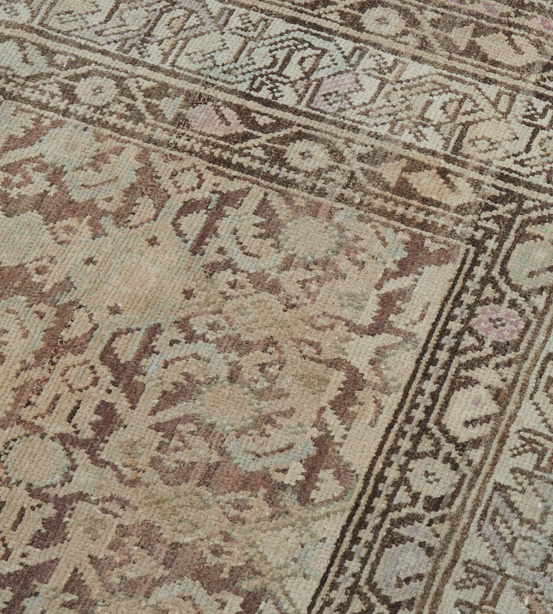 Laine Fin du 19ème siècle, tapis ancien en laine Malayer tissé à la main en vente
