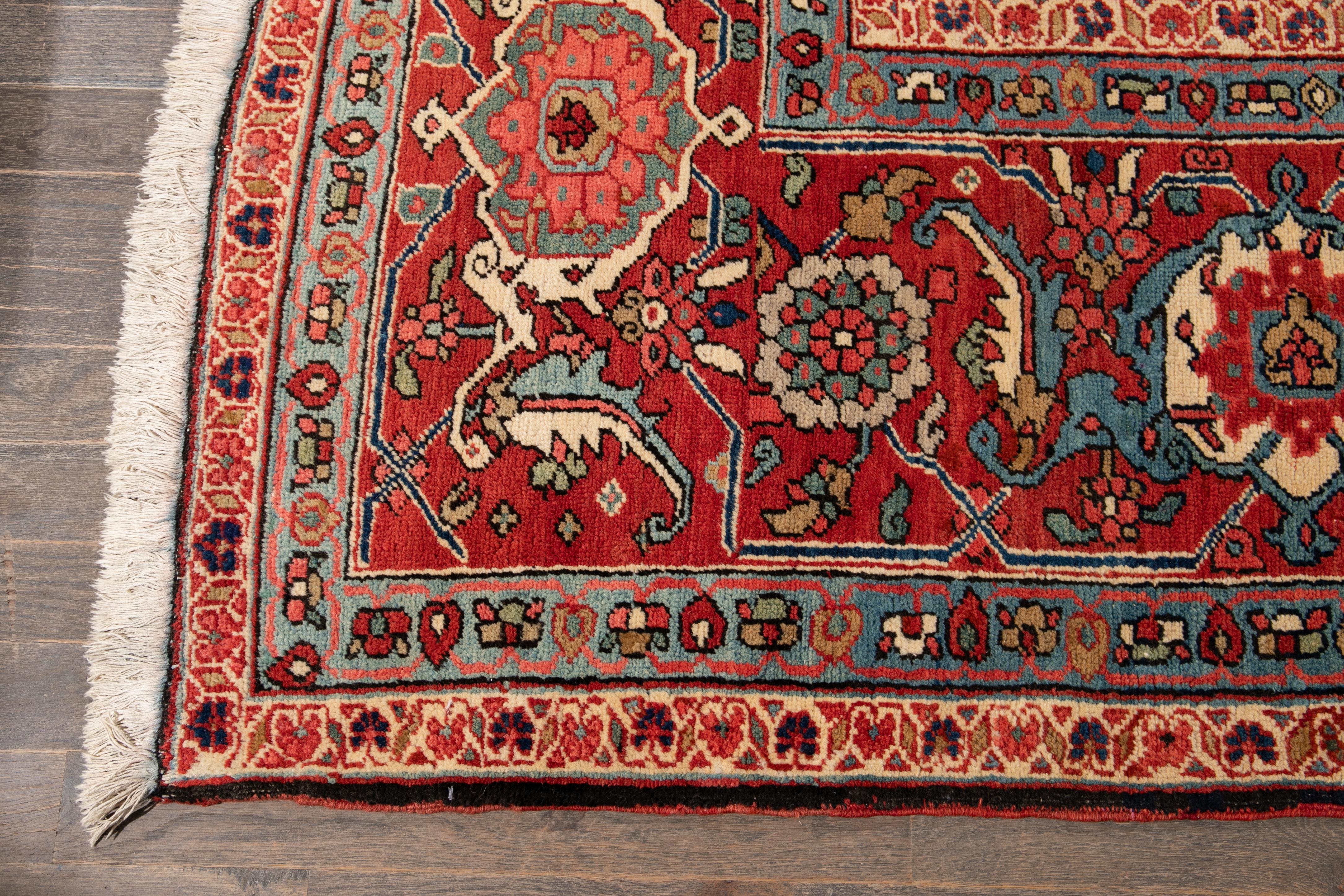 Antiker Heriz-Wollteppich in Übergröße aus dem späten 19 im Angebot 4