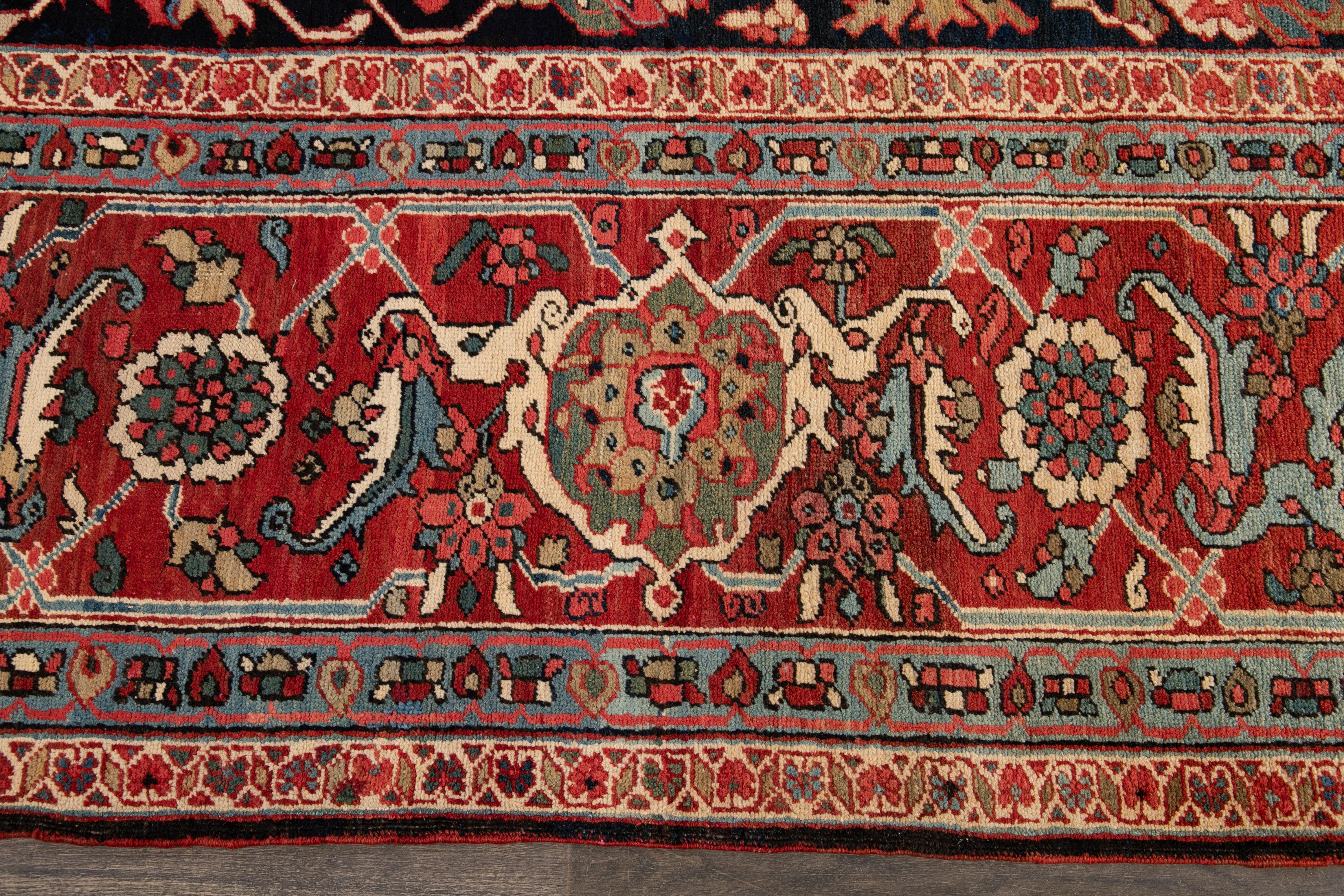 Antiker Heriz-Wollteppich in Übergröße aus dem späten 19 im Angebot 5