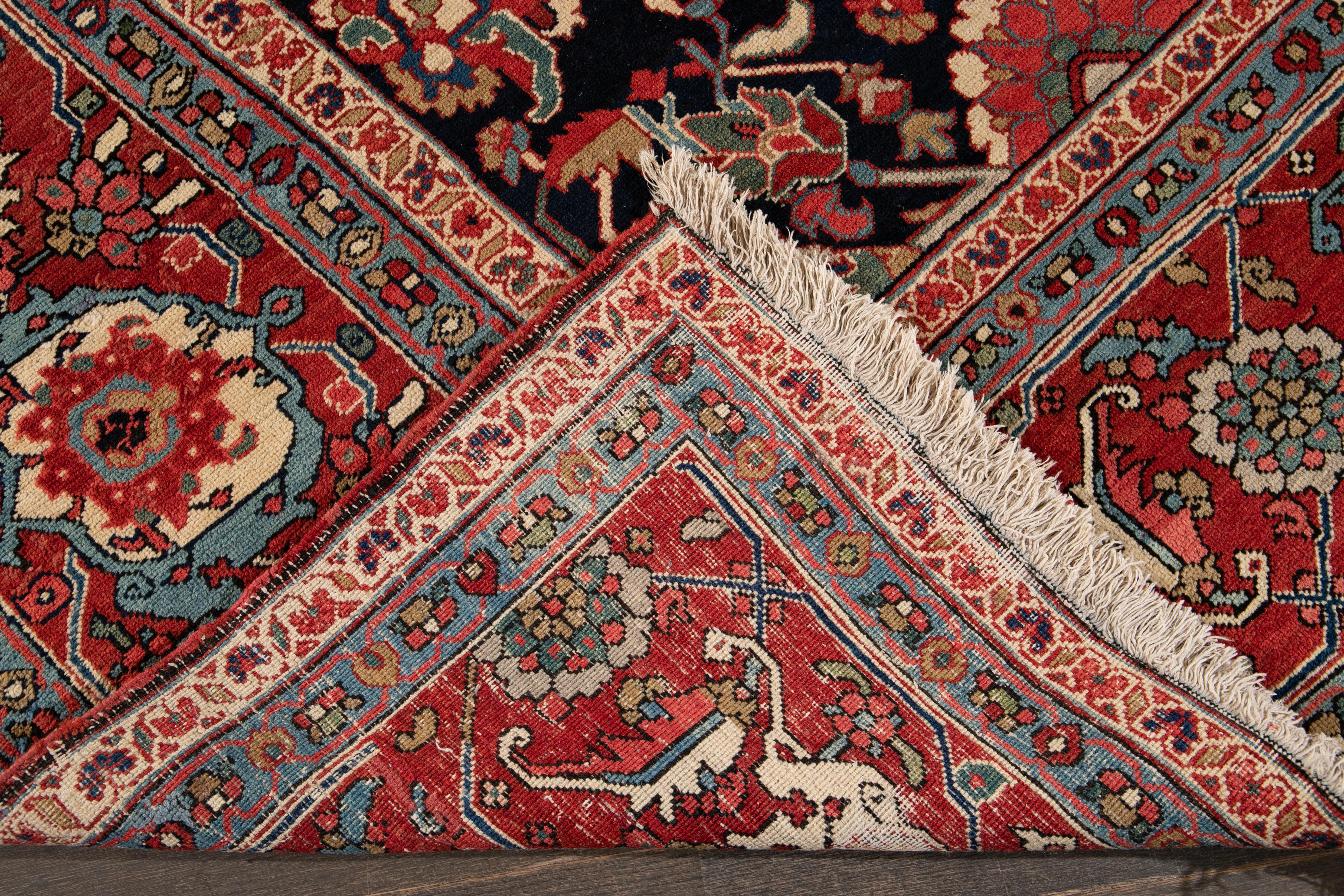 Antiker Heriz-Wollteppich in Übergröße aus dem späten 19 im Angebot 8