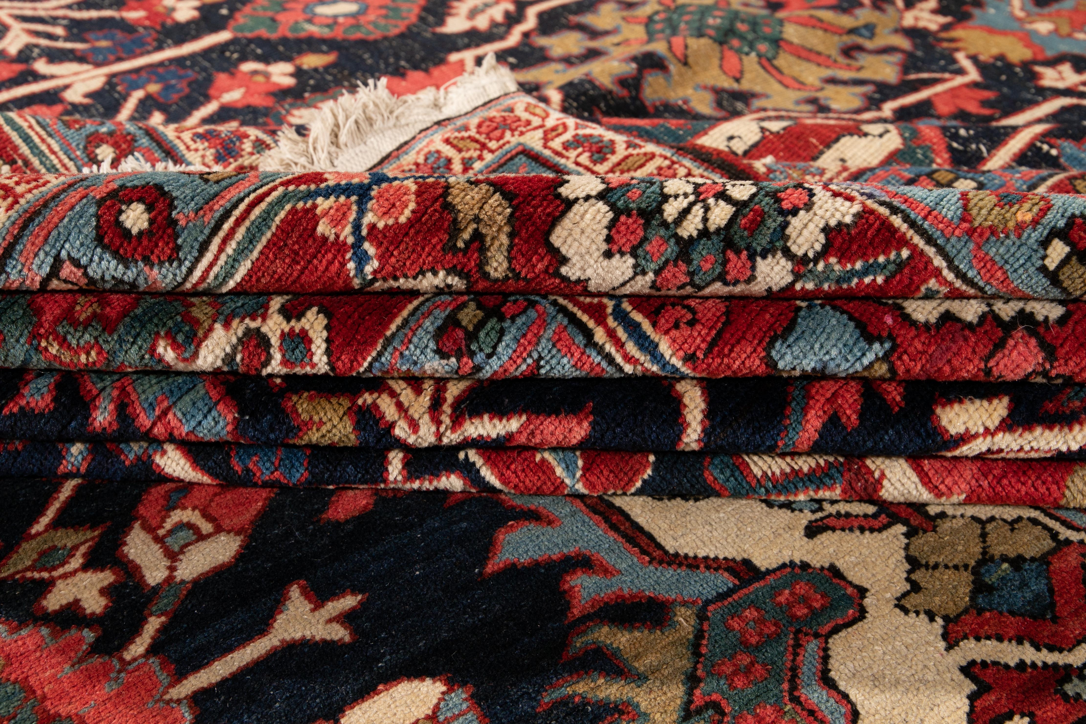 Antiker Heriz-Wollteppich in Übergröße aus dem späten 19 im Angebot 9