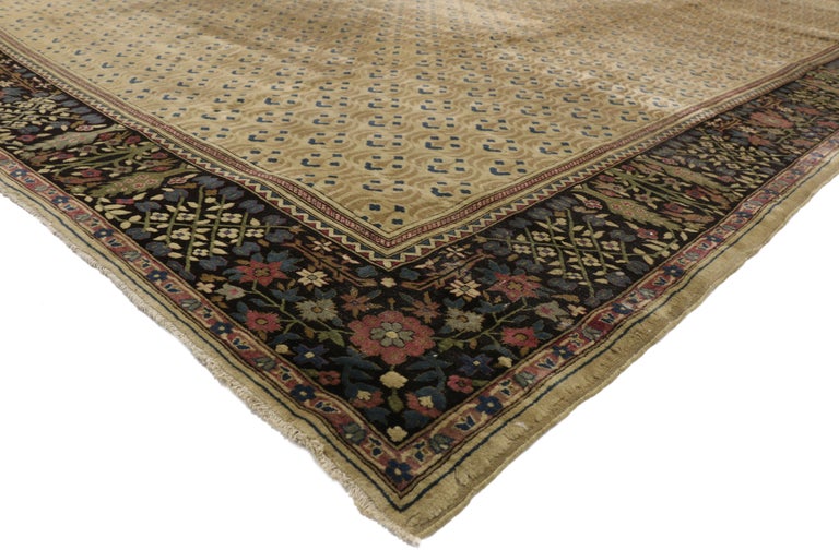 Late 19th Century Antique Indian Agra Rug with Art Deco Style For Sale ...