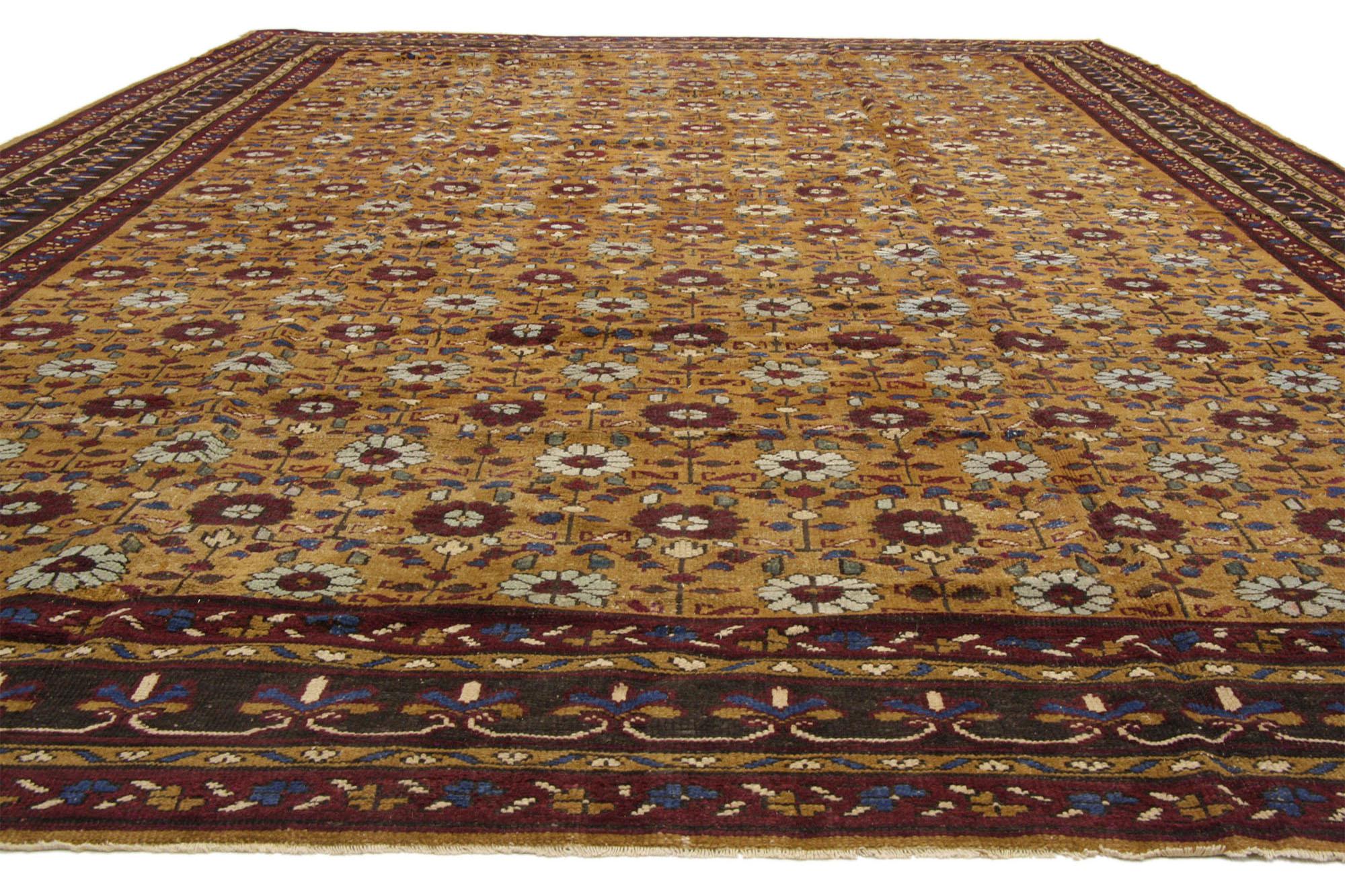 Late 19th Century Antique Indian Agra Carpet, 12'00 x 16'09 For Sale 1