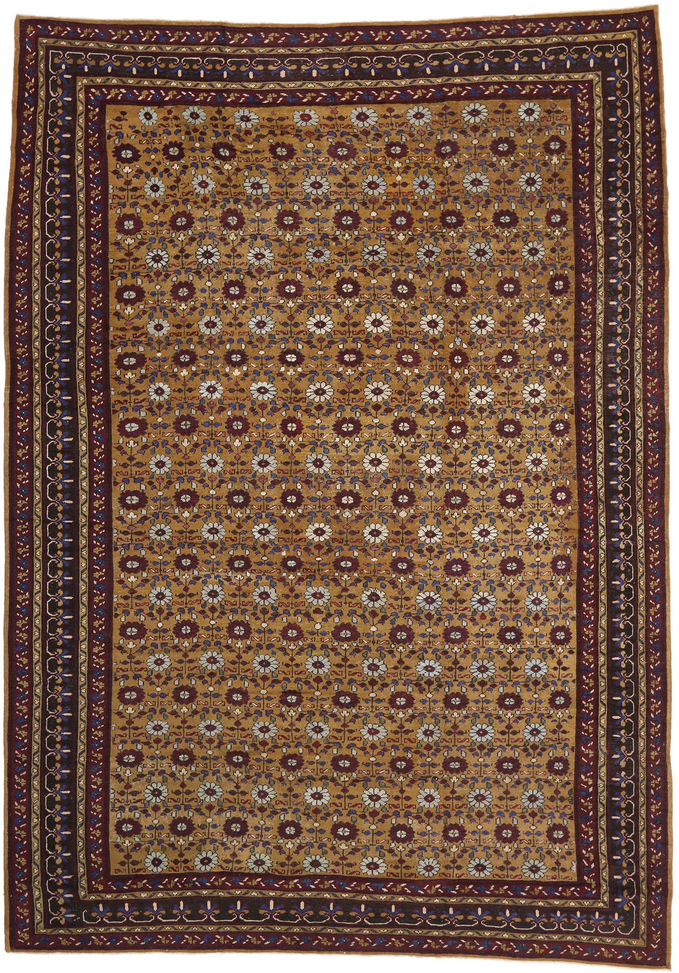 Late 19th Century Antique Indian Agra Carpet, 12'00 x 16'09 For Sale 2