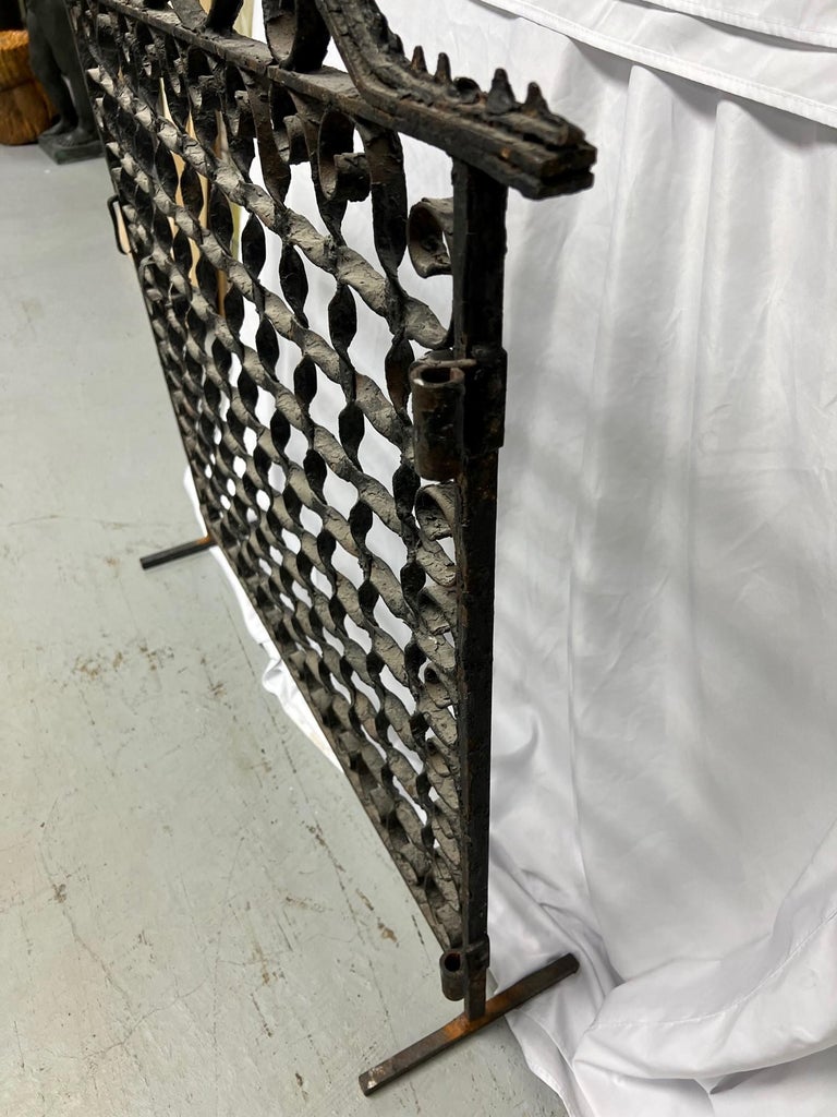 Late 19th Century Antique Iron Garden Gate or Iron Gate Fire Screen on