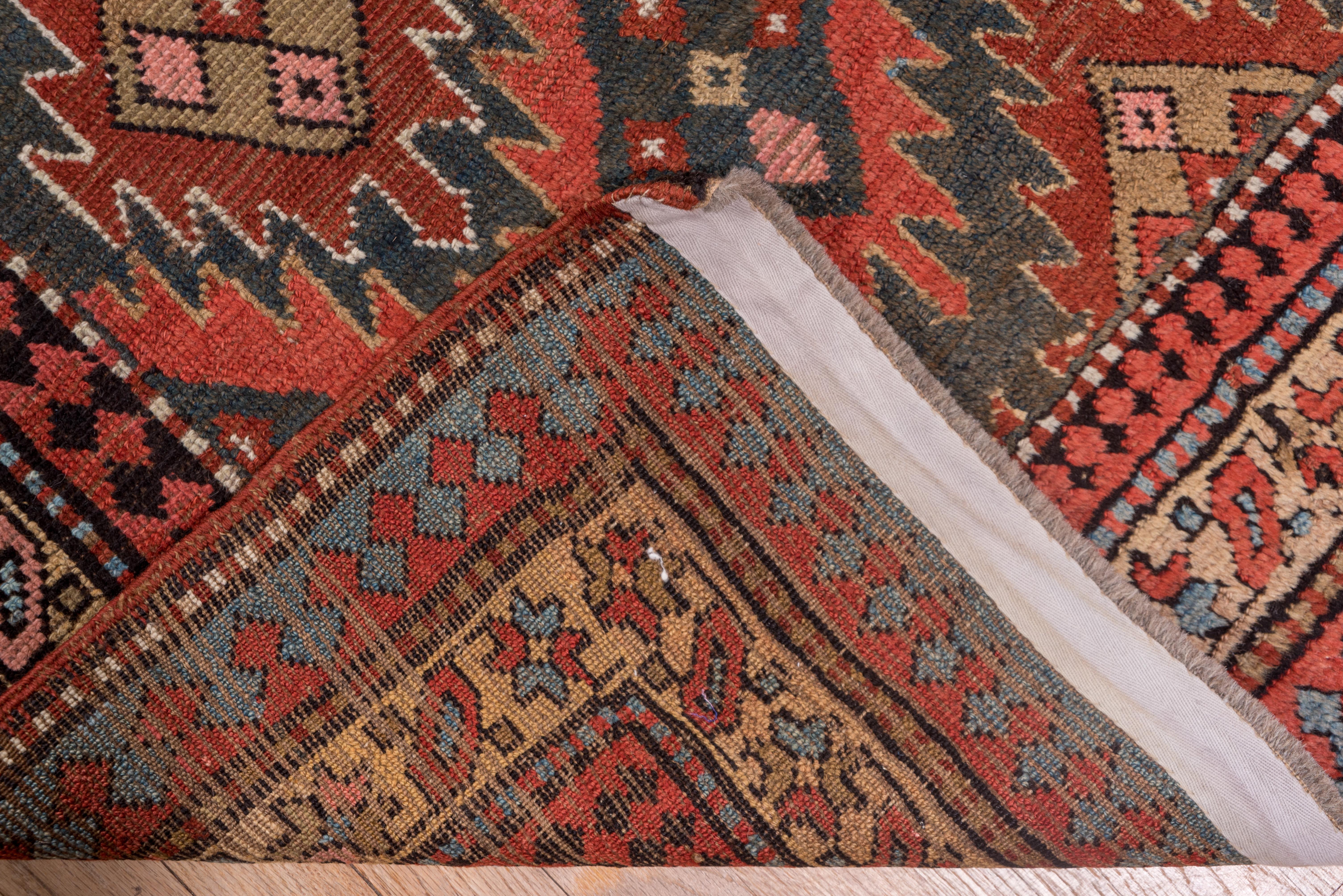 Hand-Knotted Late 19th Century Antique Karabagh Runner For Sale