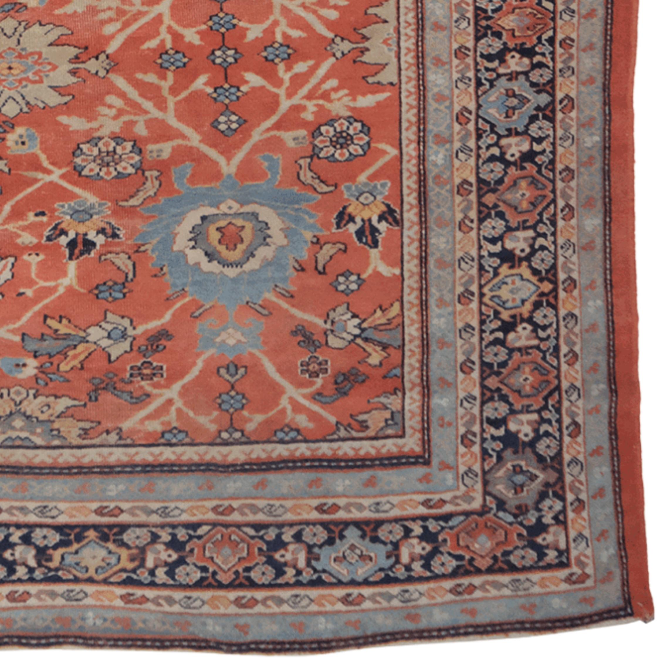 Fin du 19e siècle Tapis ancien Mahal Bon état - En vente à Sultanahmet, 34