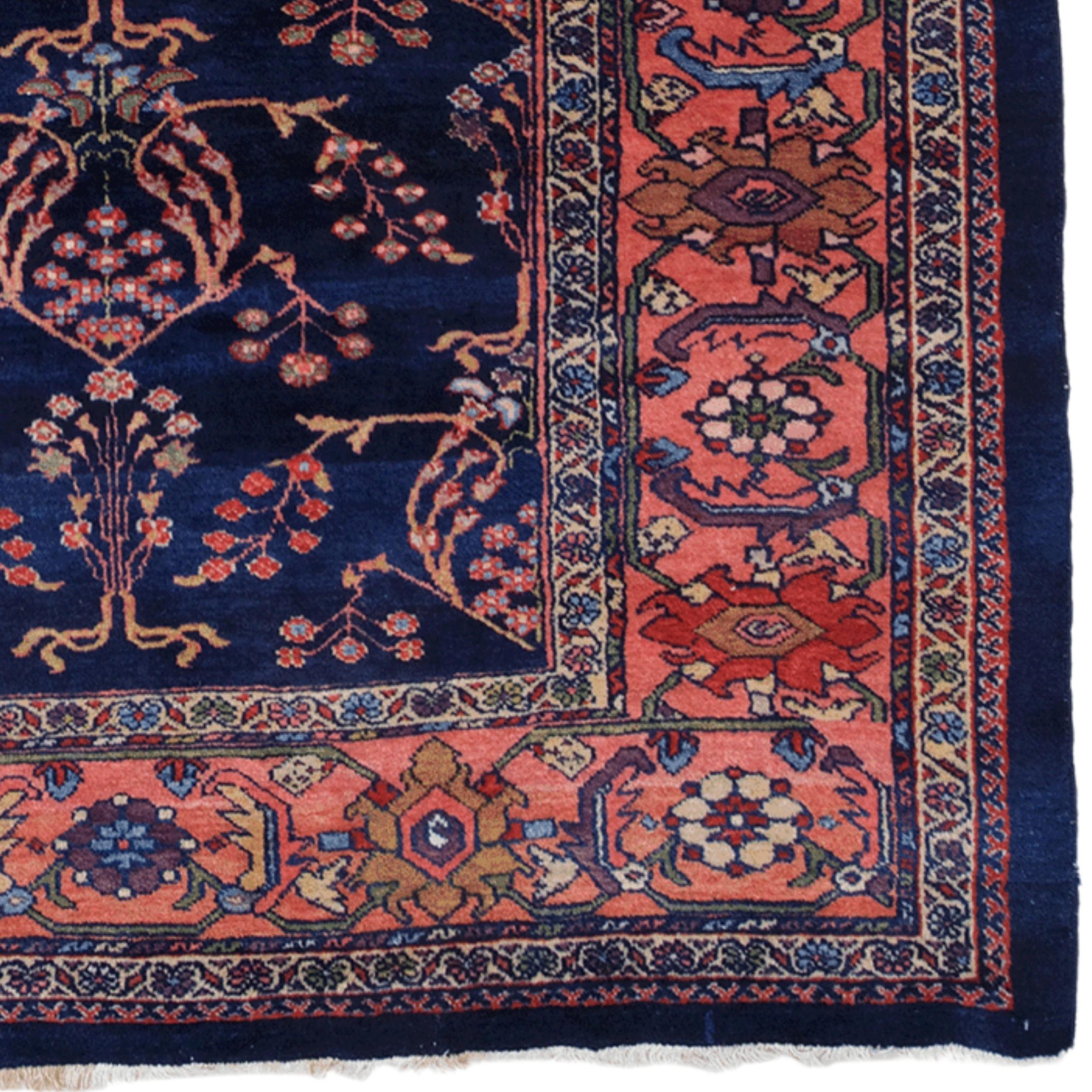 Tappeto Mahal antico della fine del XIX secolo In condizioni buone a Sultanahmet, 34