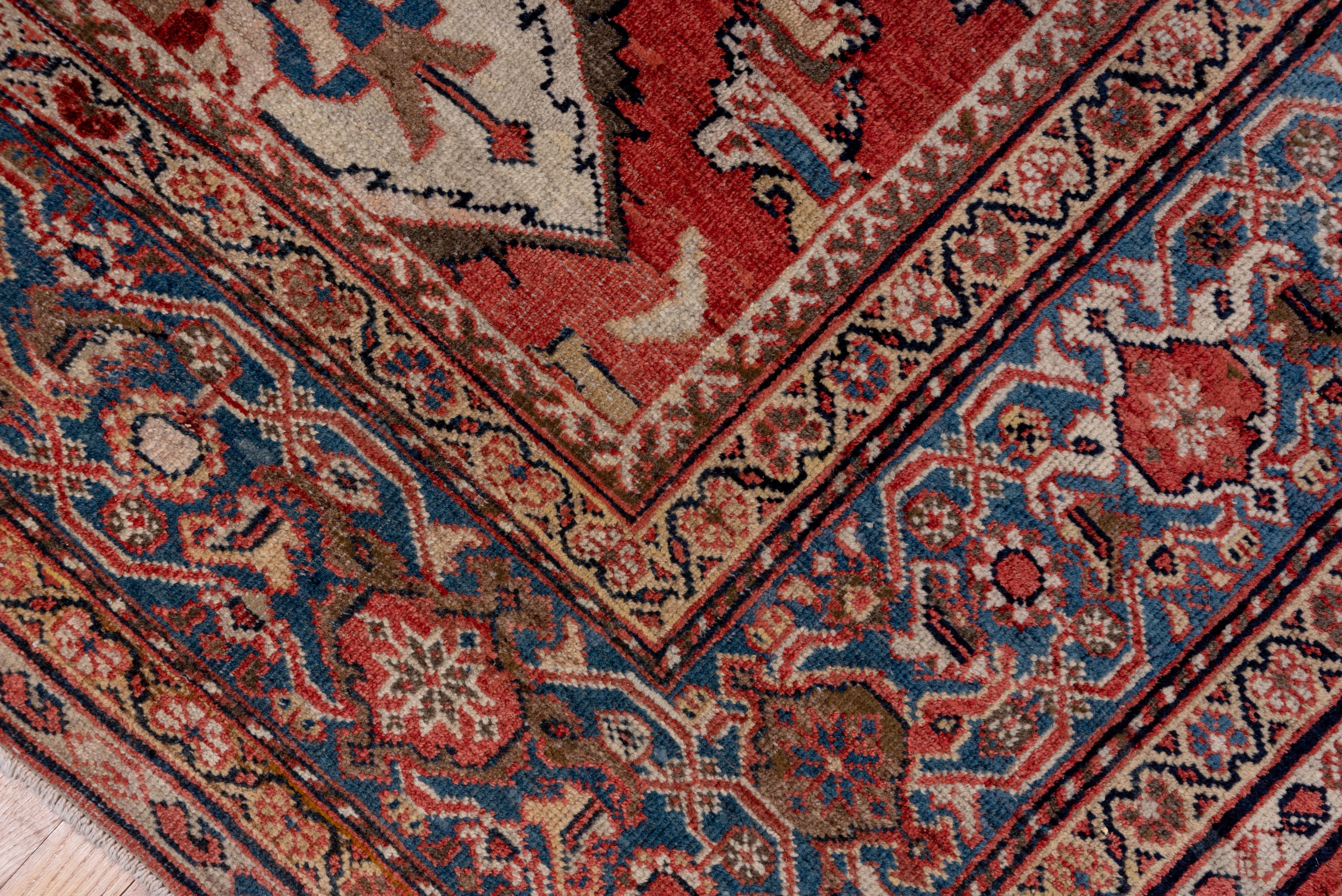 Red Antique Persian Sultanabad Carpet For Sale 2