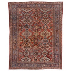 Tapis persan ancien de Sultanabad rouge