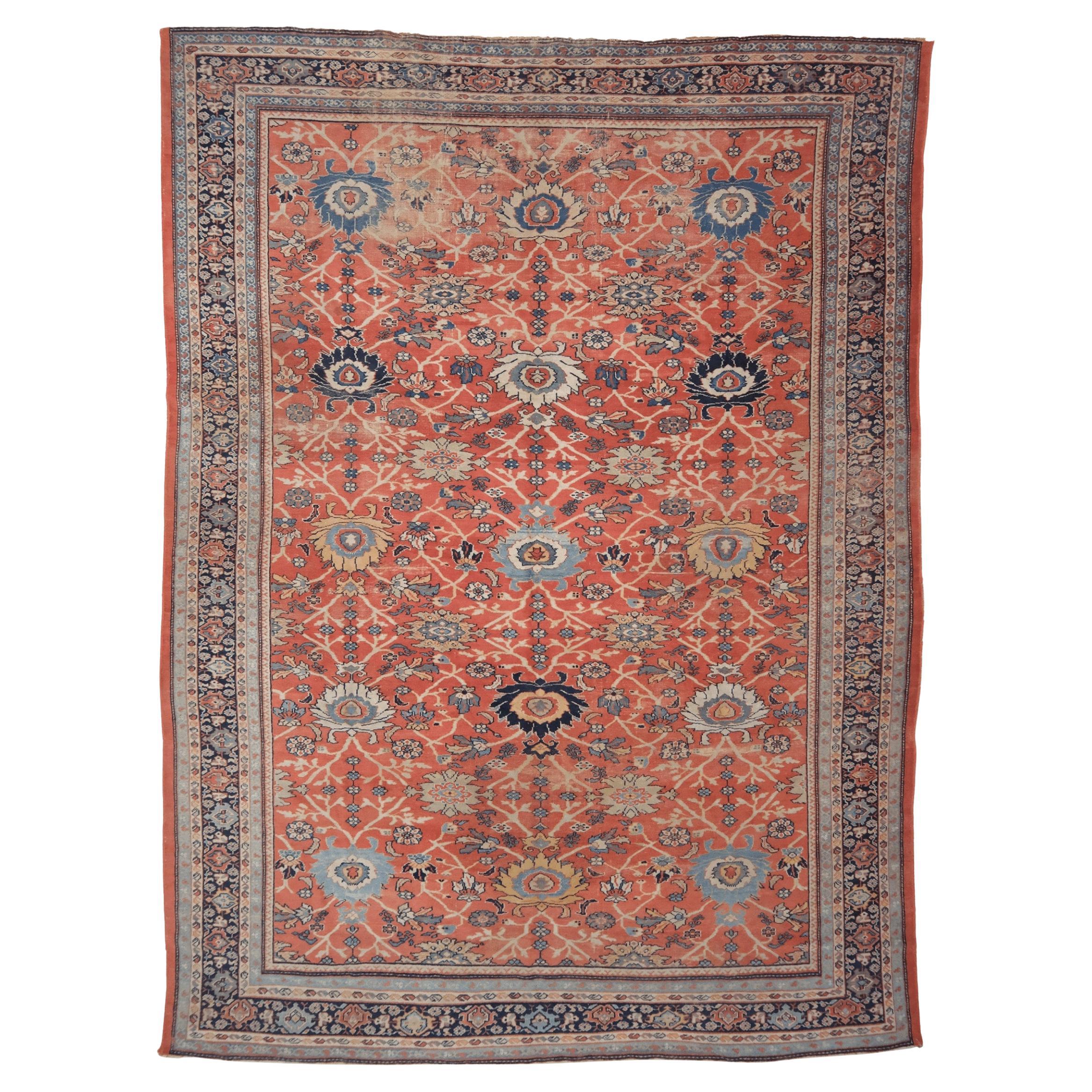 Fin du 19e siècle Tapis ancien Mahal en vente