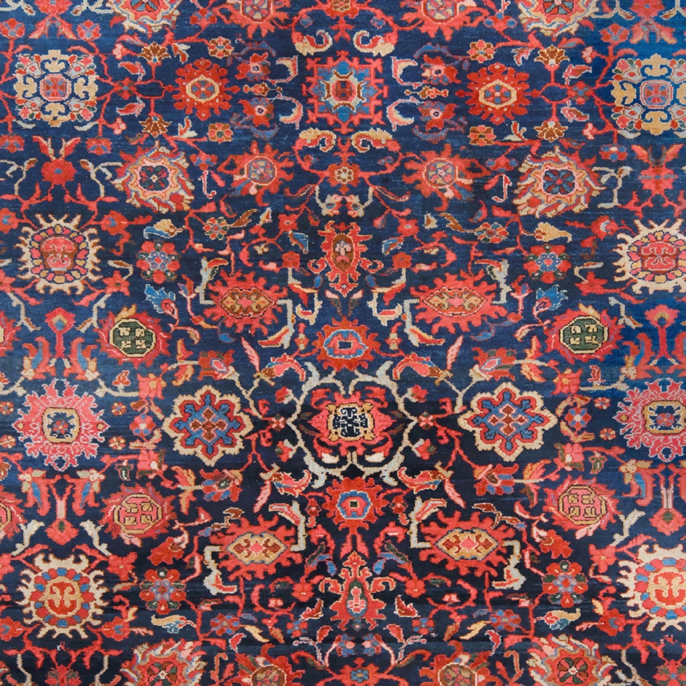 Perse Fin du 19e siècle, tapis antique de Malayer en vente