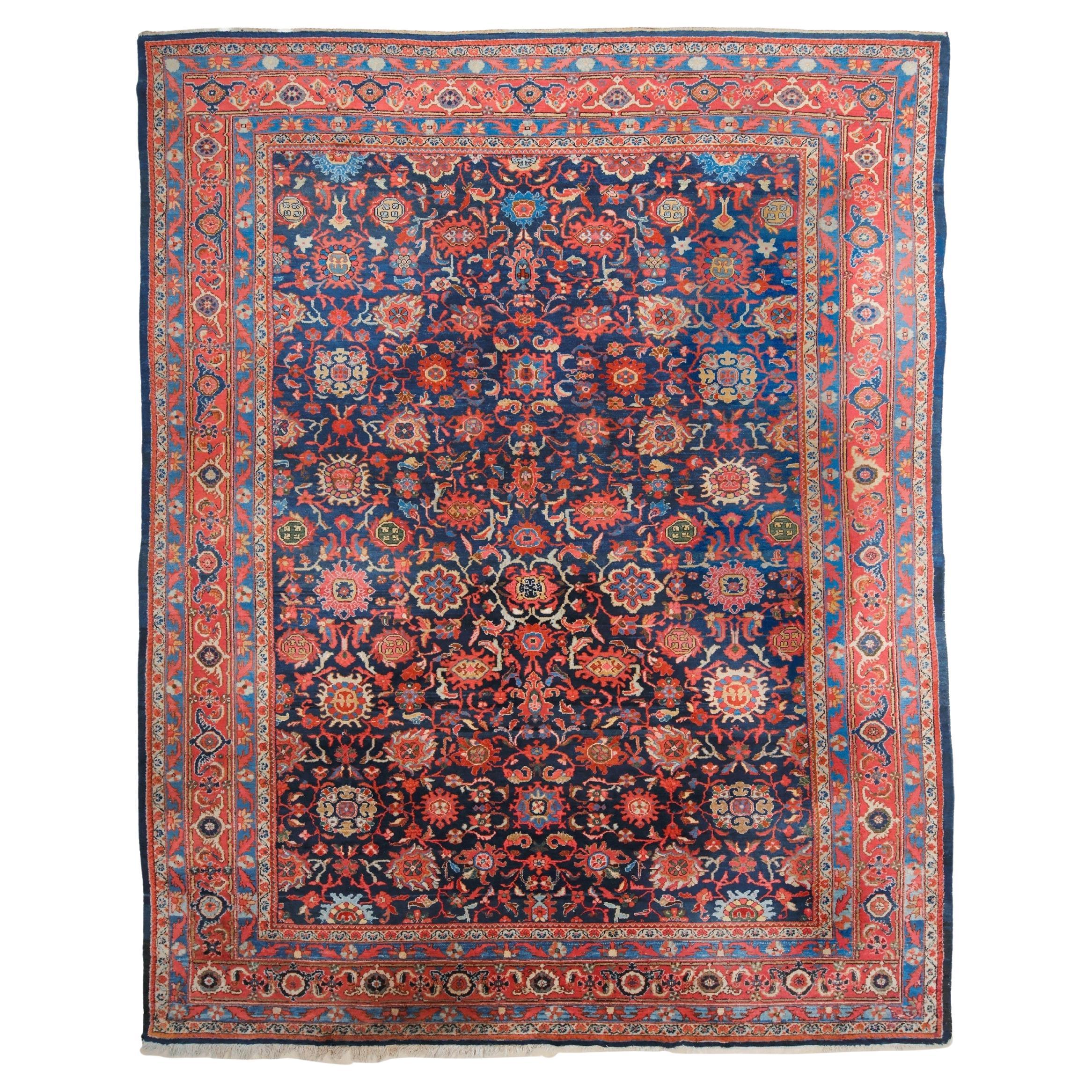 Late 19th Century Antique Malayer Carpet