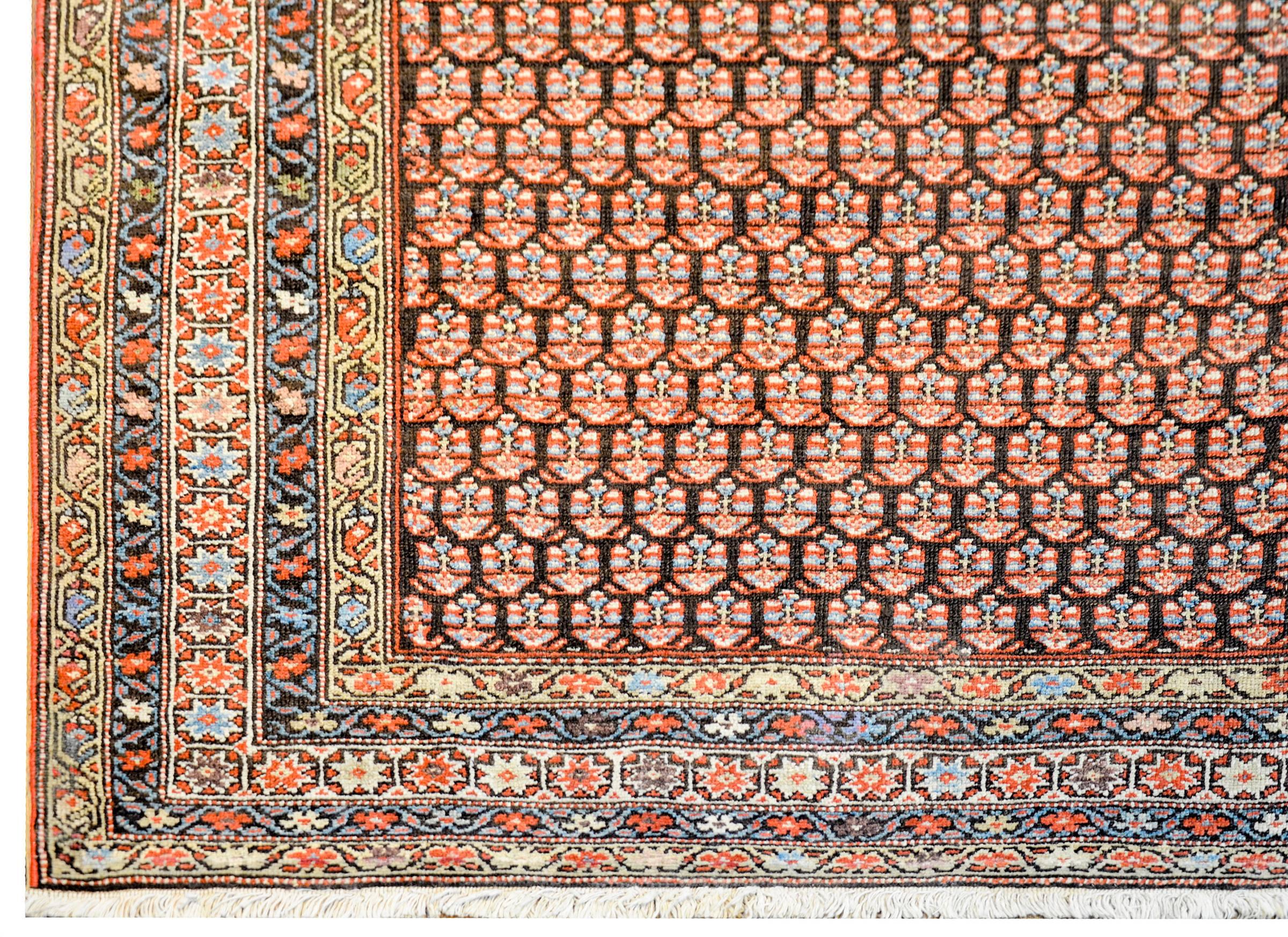 Vegetable Dyed Late 19th Century Antique Malayer Rug