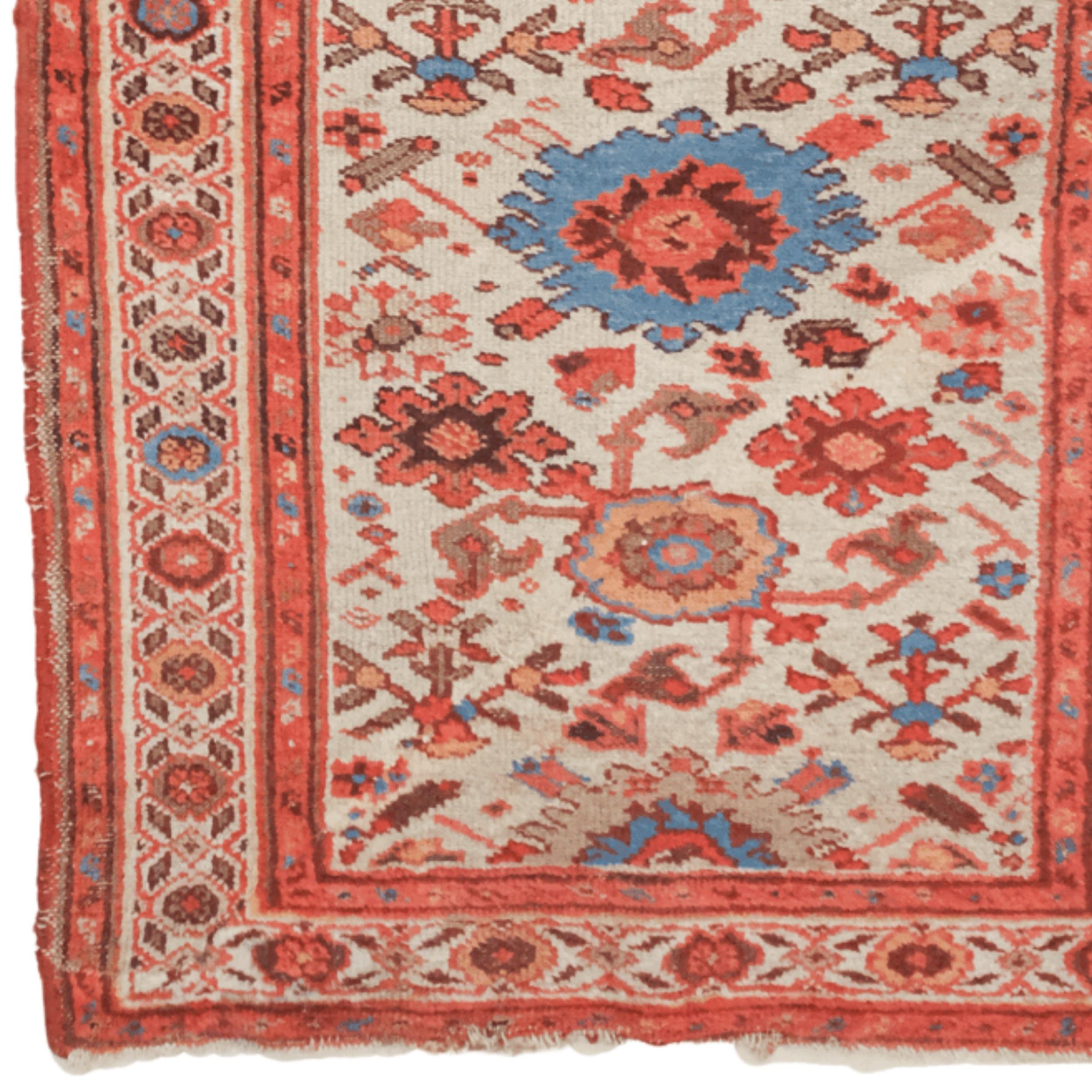 Tissé à la main Fin du 19e siècle, couloir ancien Malayer en vente