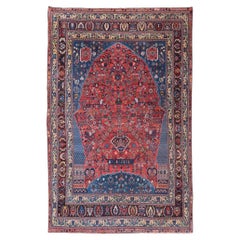 Late 19th century Antique Multi-Color Floral Design Rug