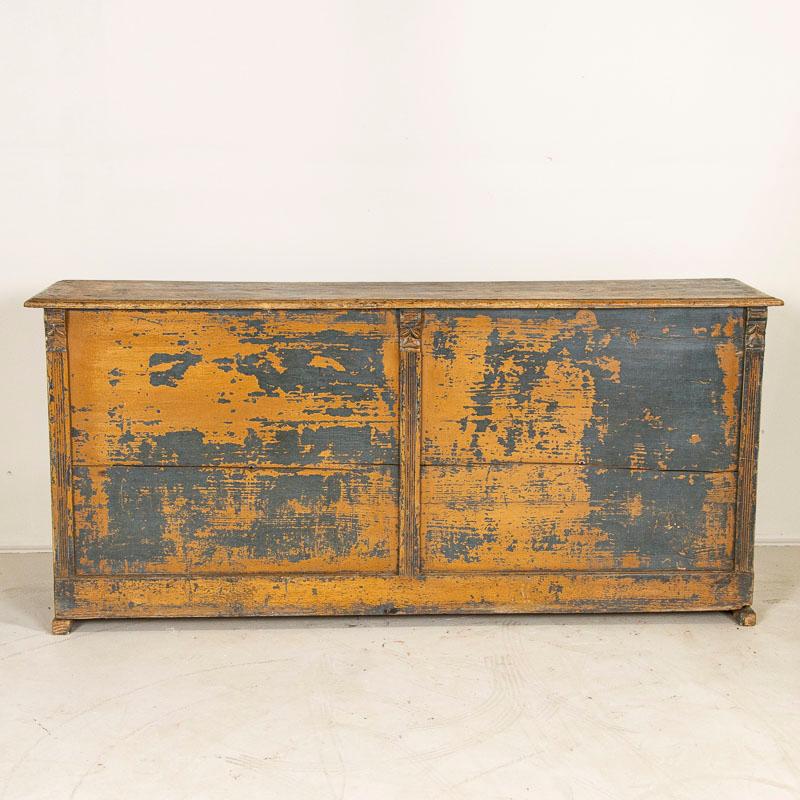 Late 19th Century Antique Narrow Store Counter Sideboard Kitchen Island