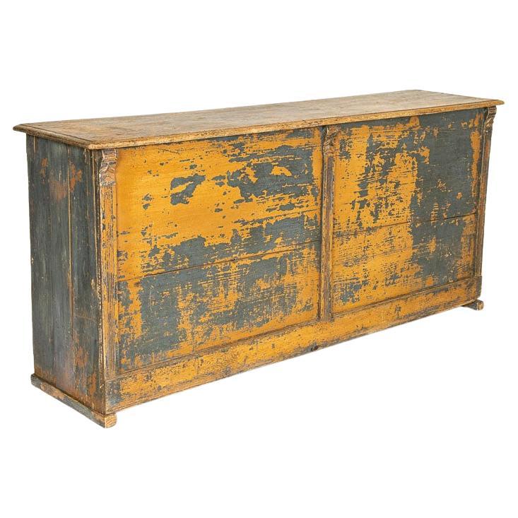 Late 19th Century Antique Narrow Store Counter Sideboard Kitchen Island