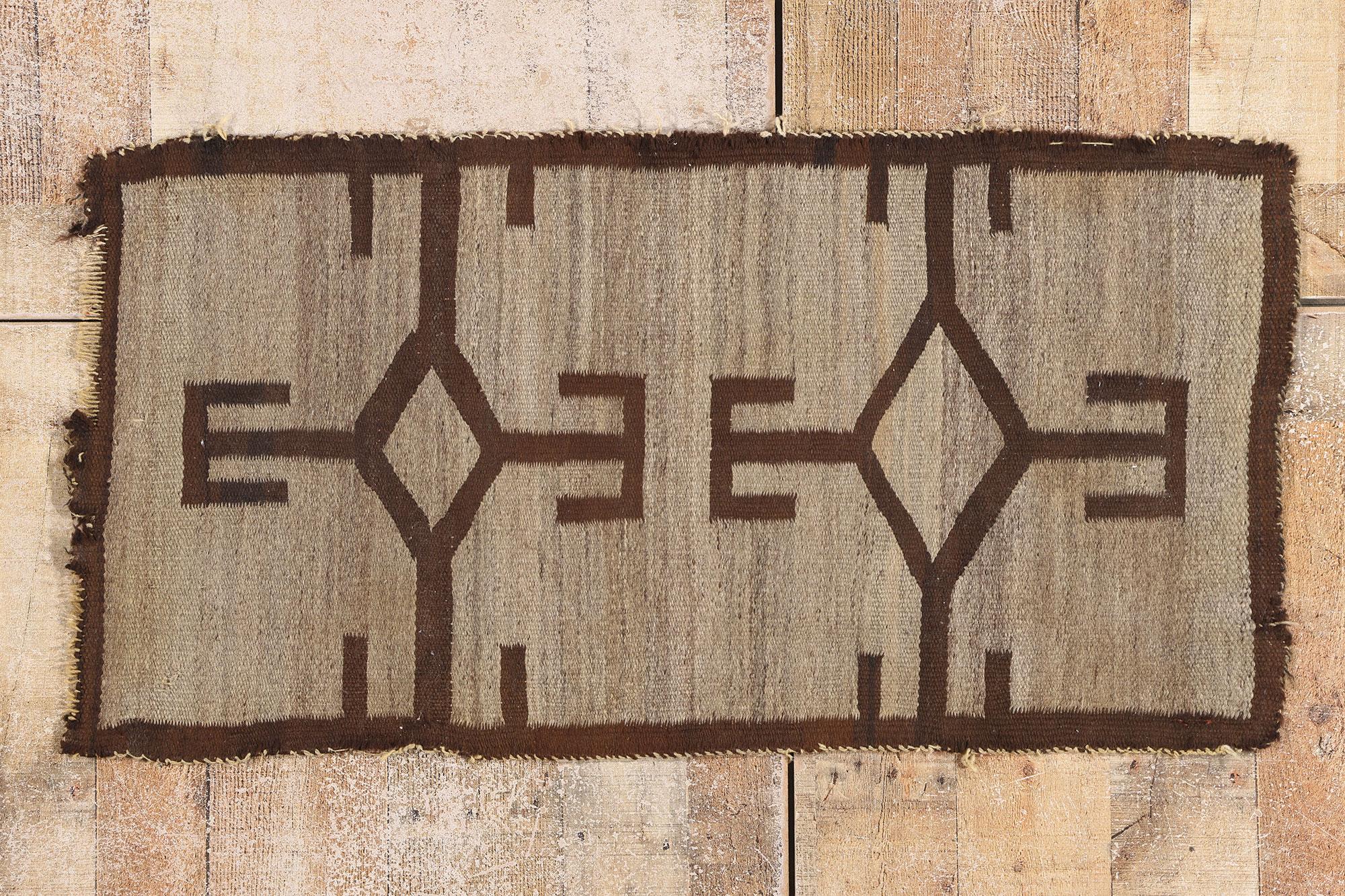 Antique 19th Century Southwestern Double Saddle Blanket Kilim  Circa 1880s For Sale 3