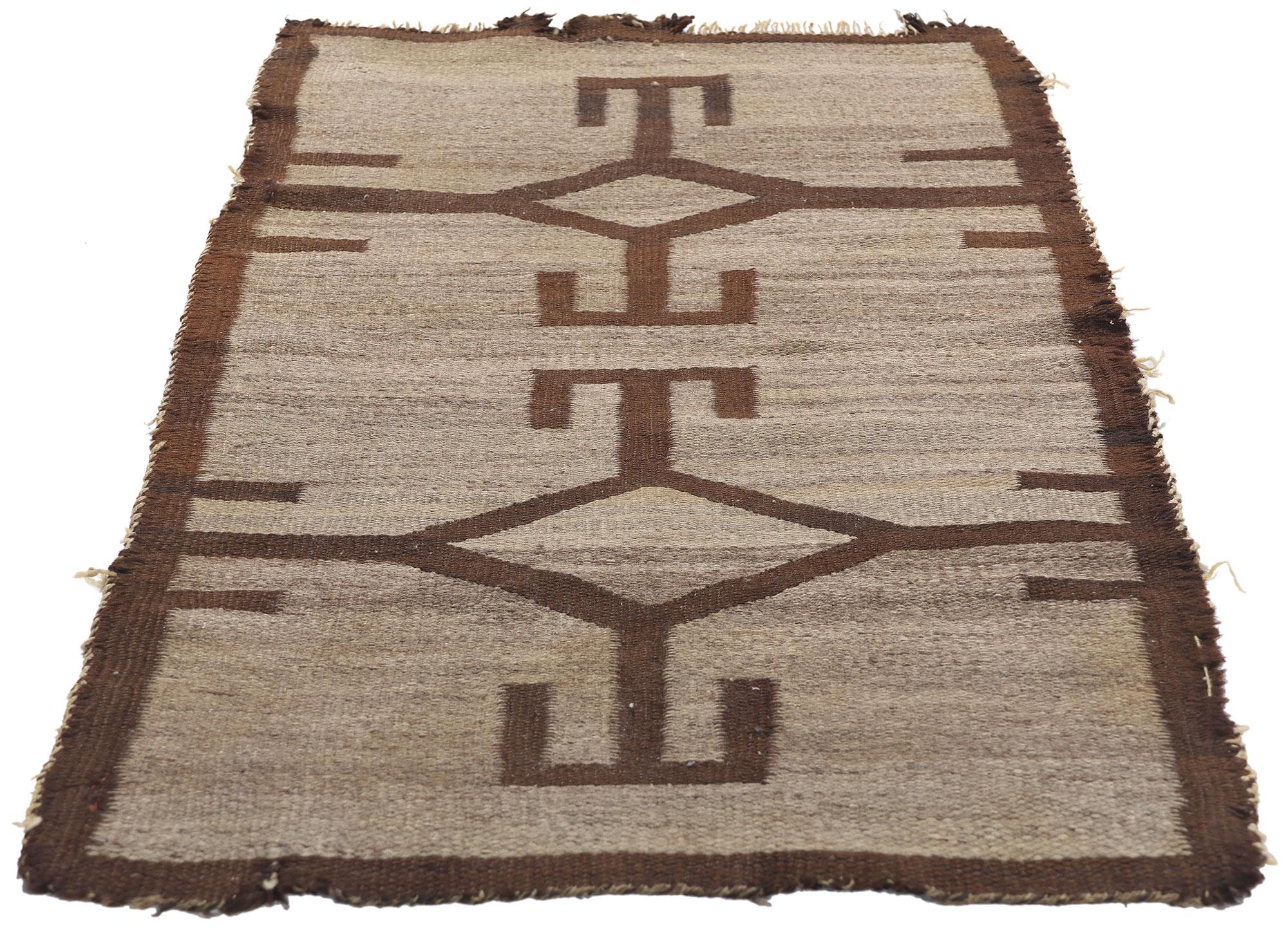 Spanish Colonial Antique 19th Century Southwestern Double Saddle Blanket Kilim  Circa 1880s For Sale