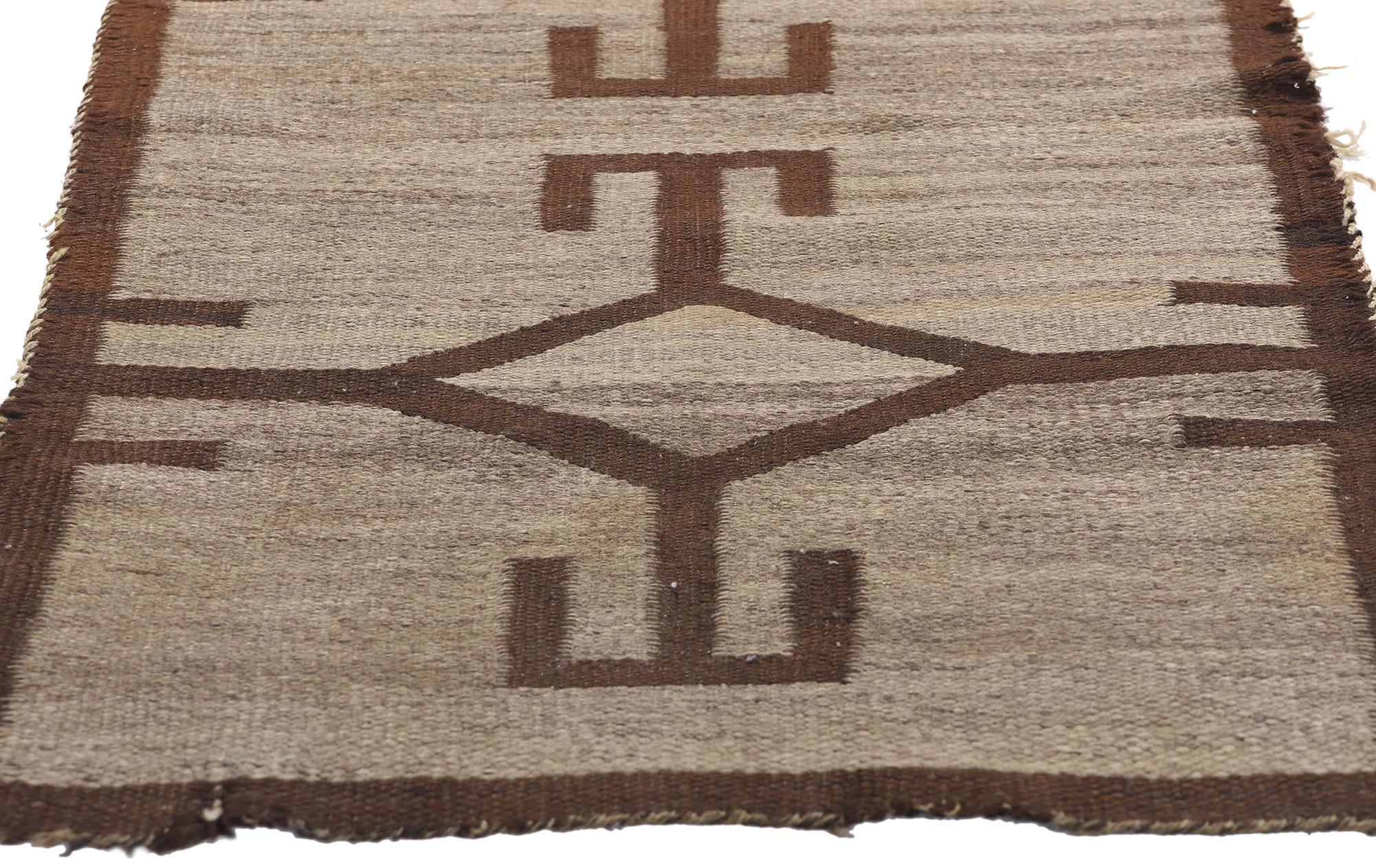 American Antique 19th Century Southwestern Double Saddle Blanket Kilim  Circa 1880s For Sale