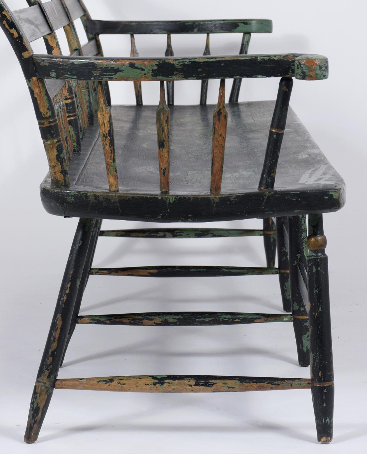 Late 19th Century Painted Bench 4