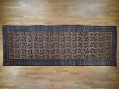 Late 19th Century Antique Persian Bidjar Gallery Size Runner Rug