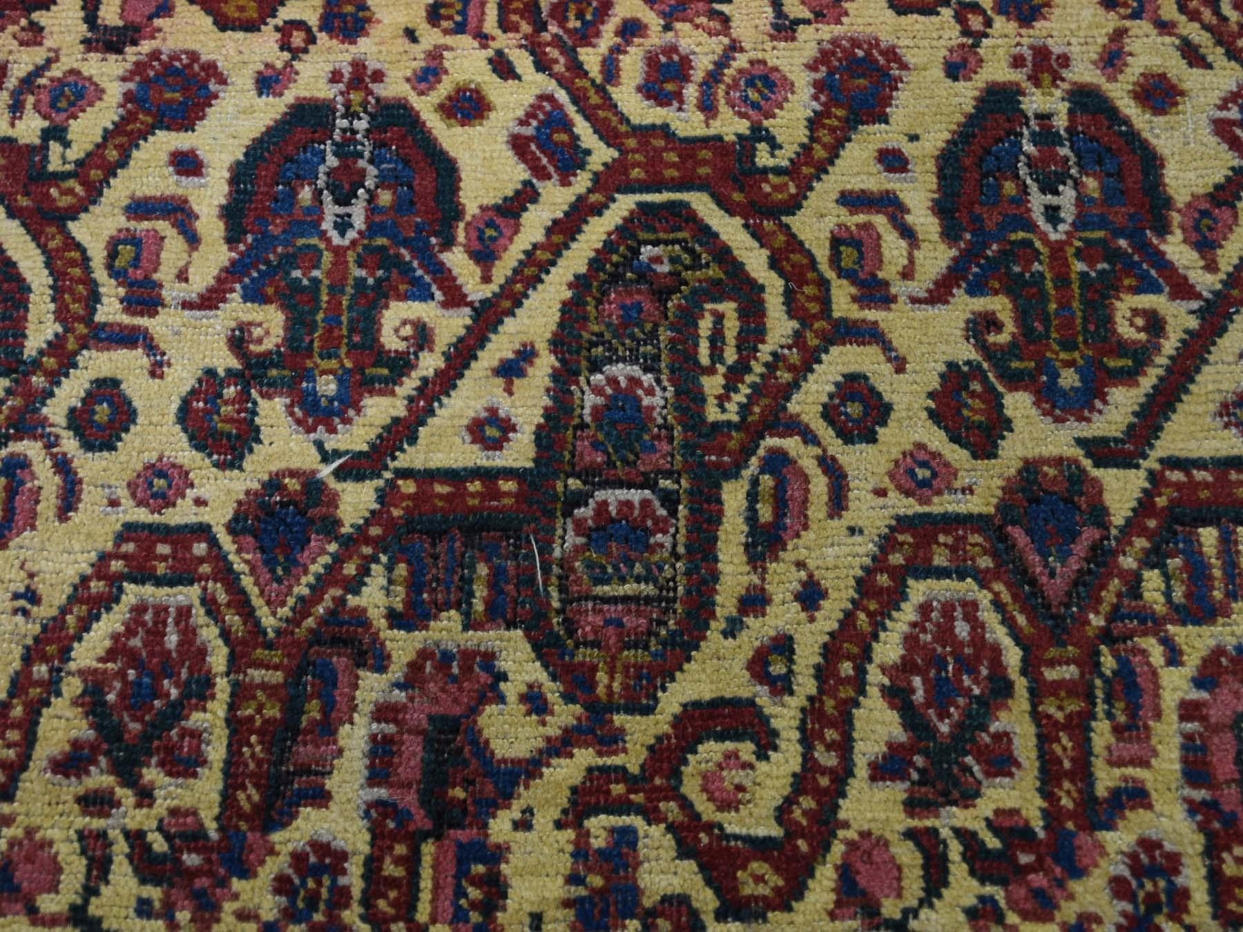 Late 19th Century Antique Persian Bidjar Gallery Size Runner Rug For Sale 2