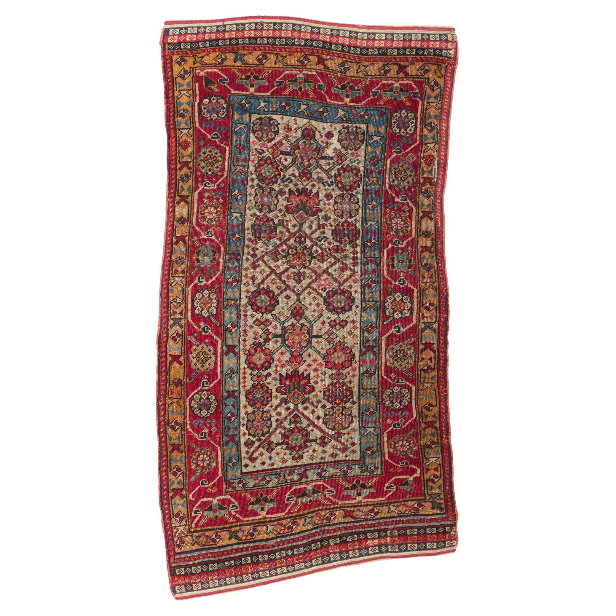 Late 19th Century Antique Persian Gashghaie Rug For Sale