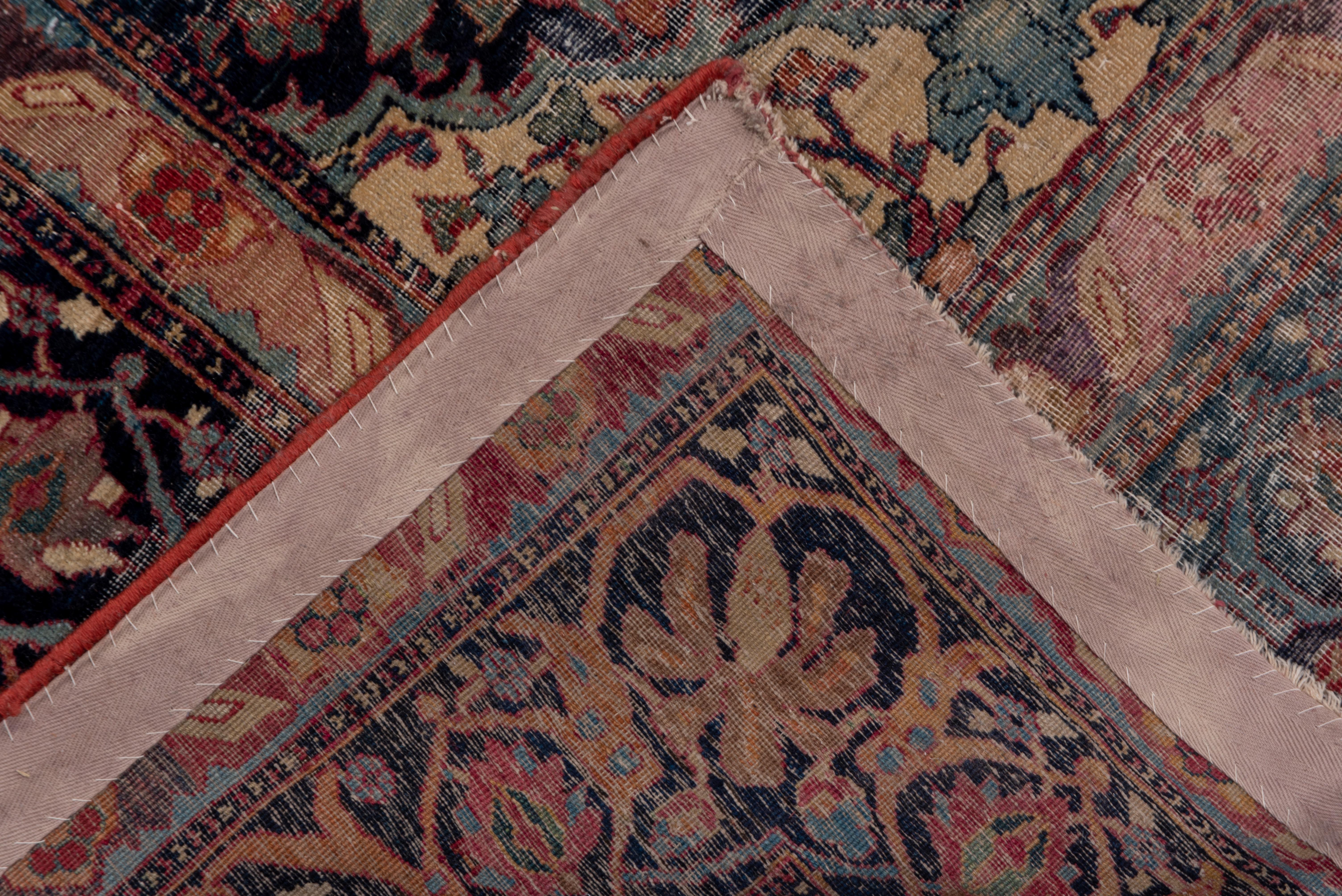 Wool Late 19th Century Antique Persian Lavar Kerman Carpet, circa 1980s For Sale