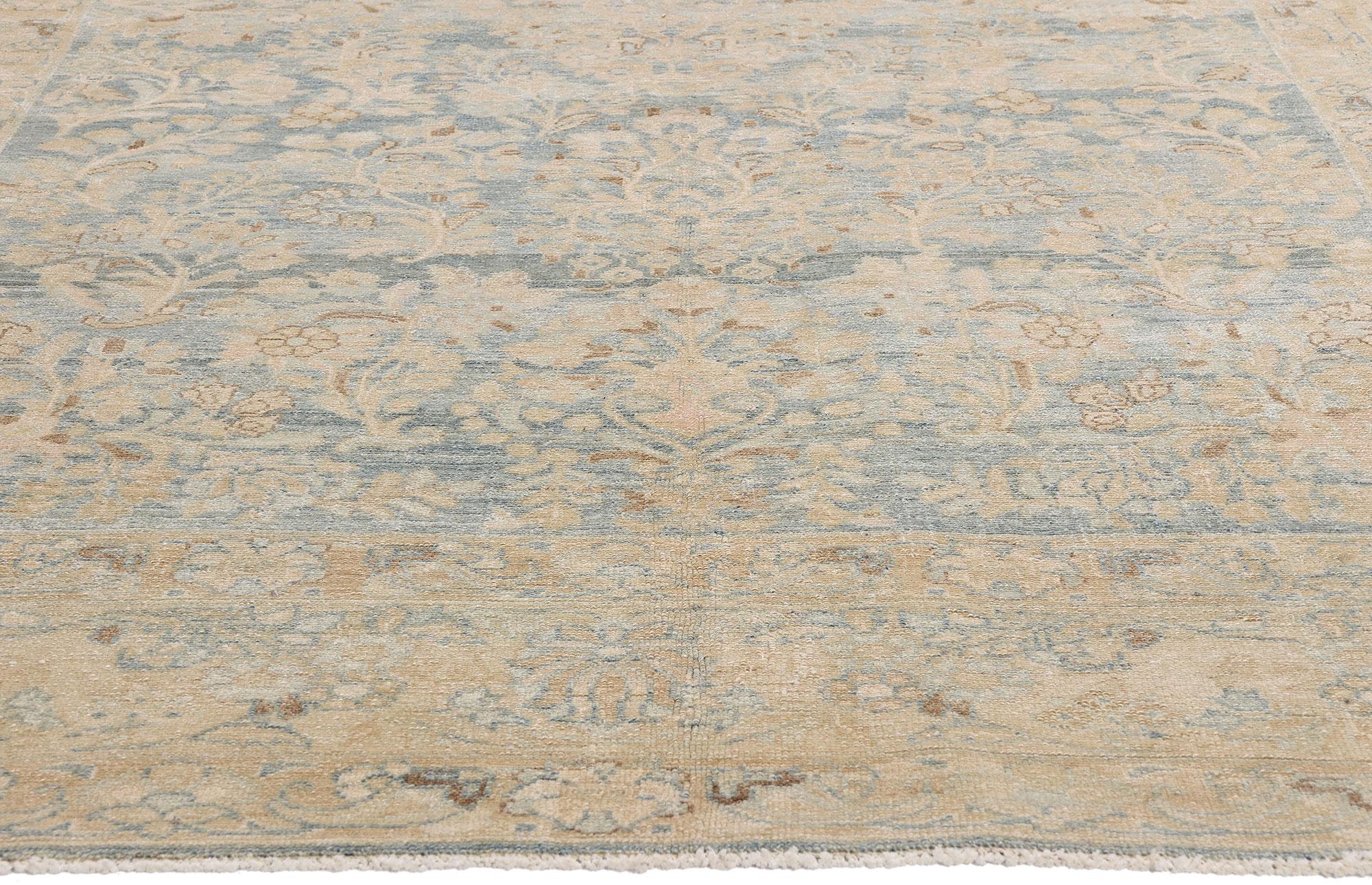 Antiker persischer Malayer-Teppich des späten 19. Jahrhunderts mit modernem Stil (Handgeknüpft) im Angebot