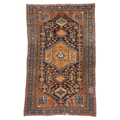 Late 19th Century Antique Persian Malayer Carpet with Traditional Style