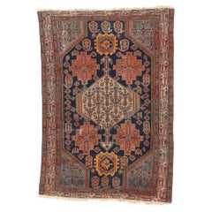 Late 19th Century Antique Persian Malayer Carpet with Traditional Style