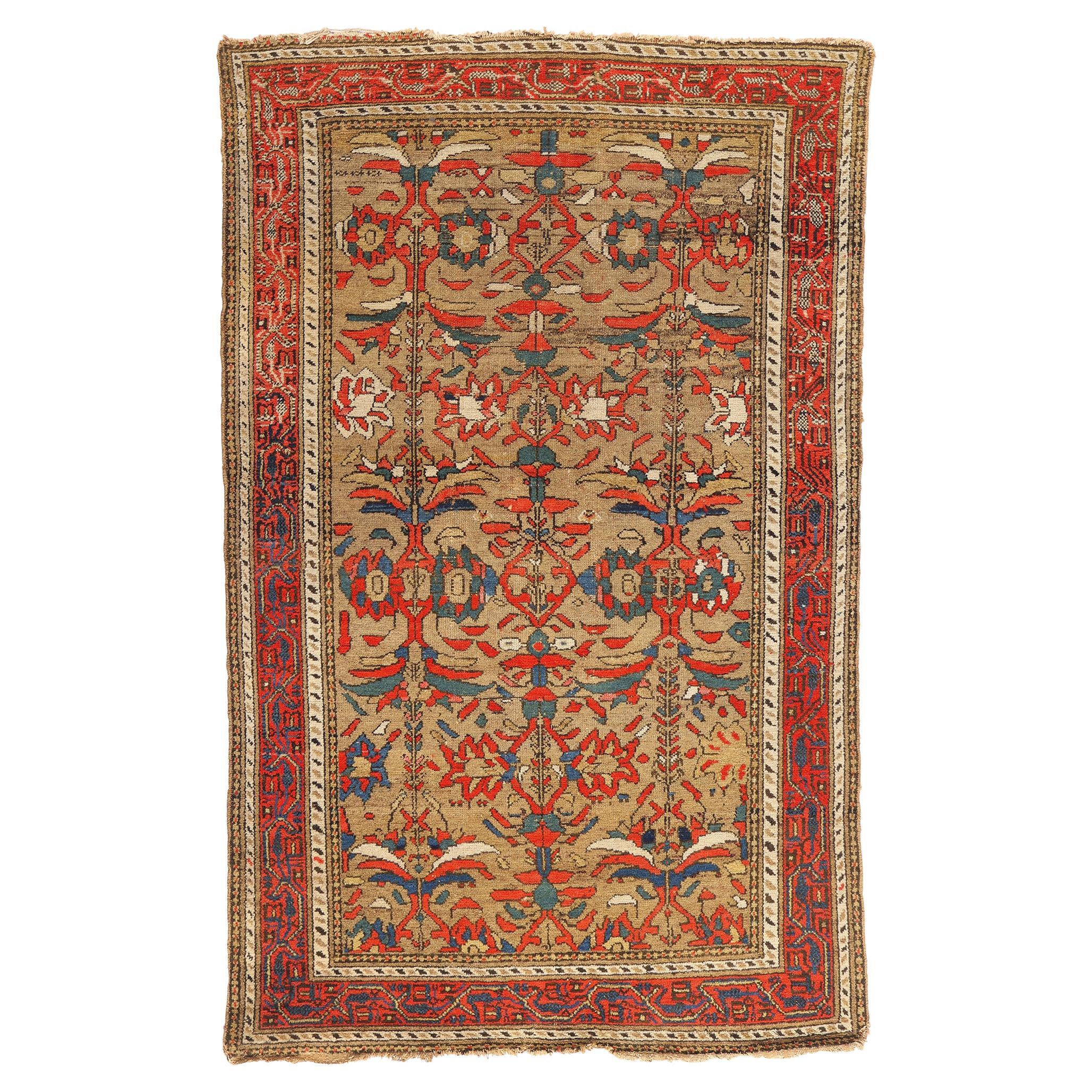 Late 19th Century Antique Persian Malayer Carpet with Traditional Style