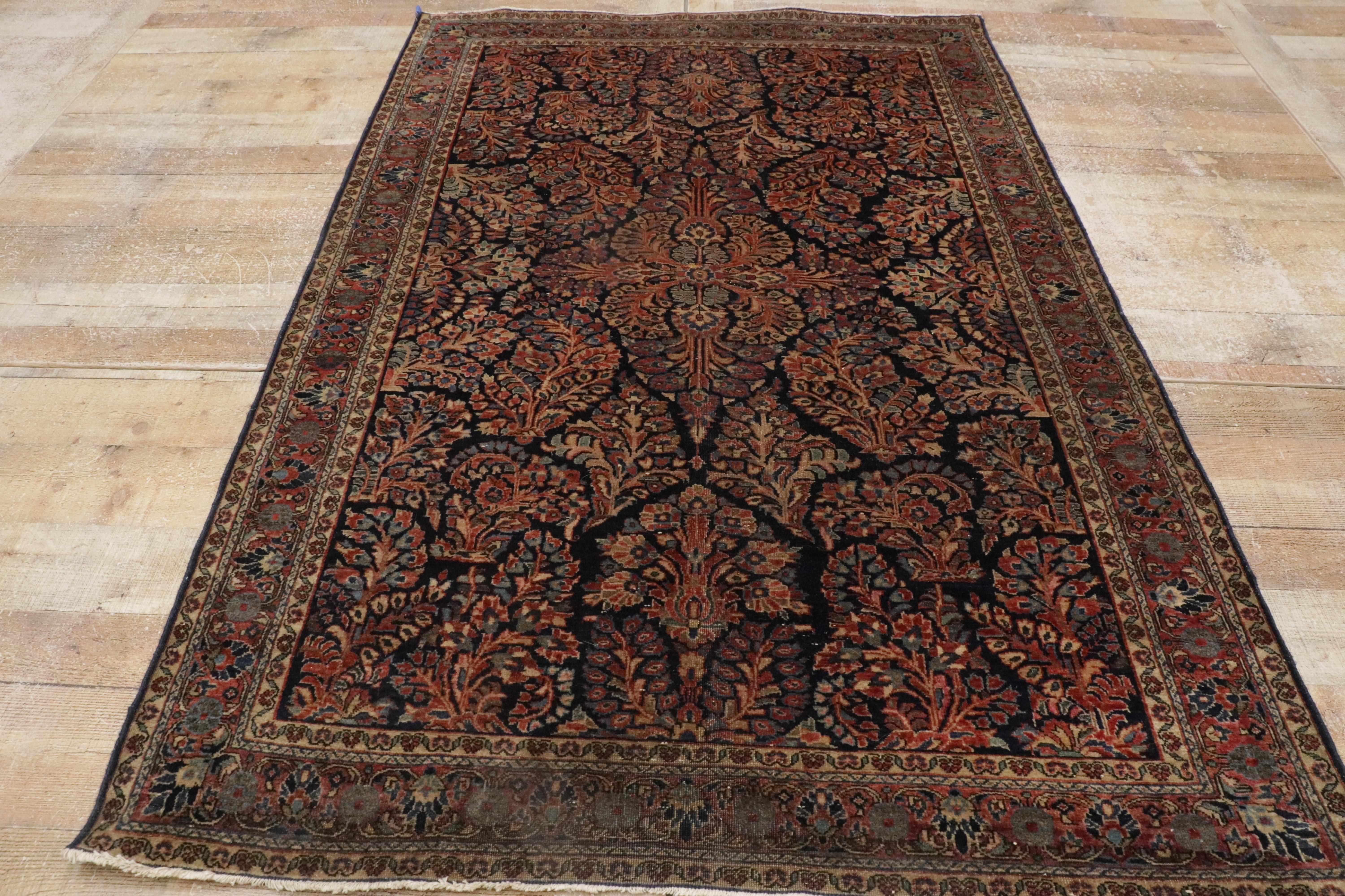 Late 19th Century Persian Mohajeran Sarouk Carpet with Traditional Style For Sale 3