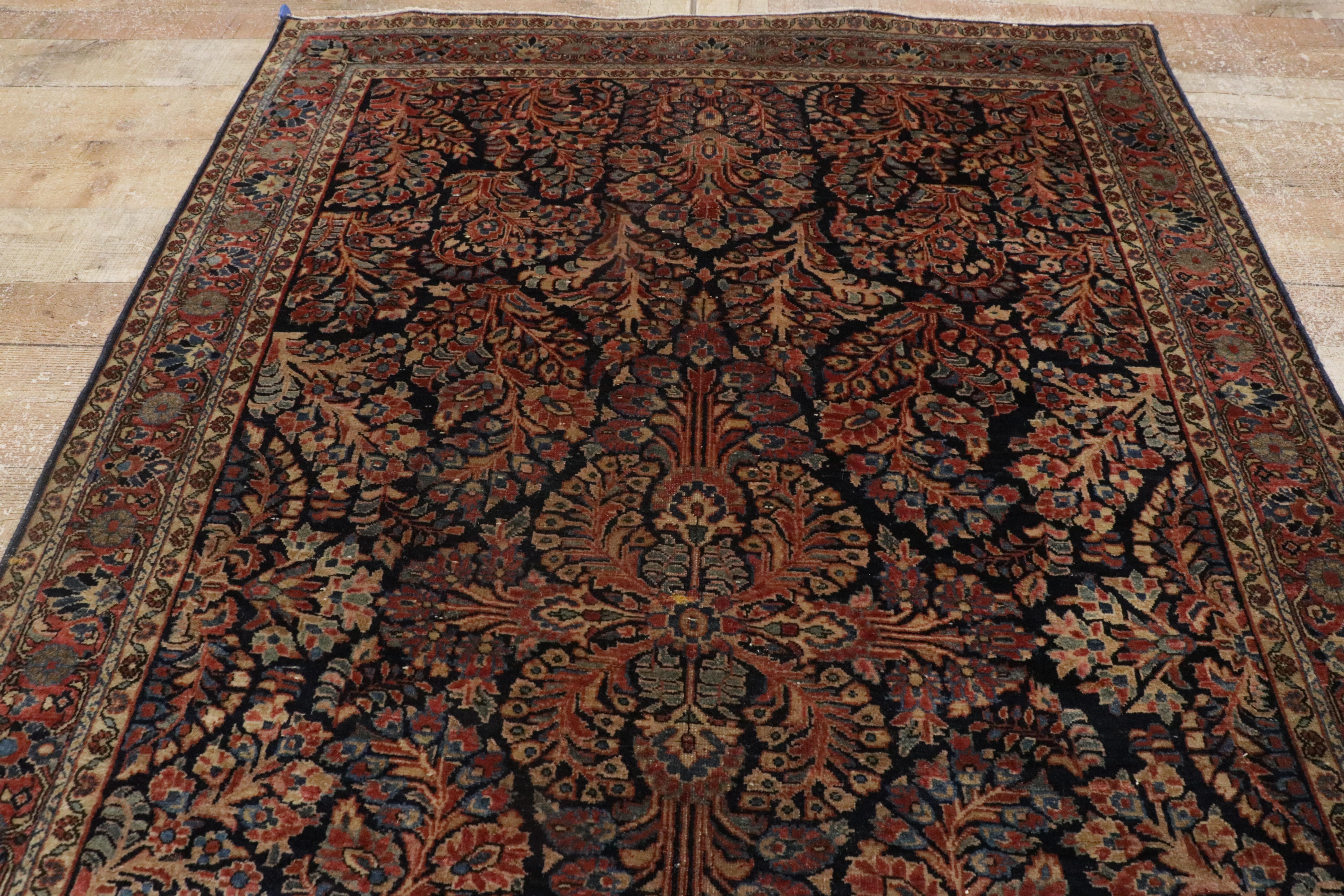 Late 19th Century Persian Mohajeran Sarouk Carpet with Traditional Style For Sale 2