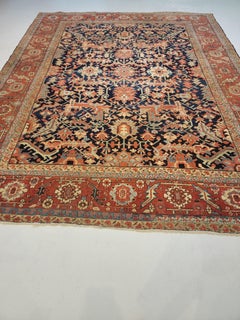 Late 19th Century Antique Persian Serapi Rug