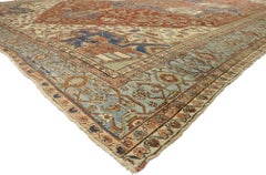 Tapis persan Serapi ancien de la fin du XIXe siècle au design moderne