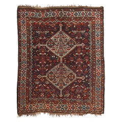 Late 19th Century Vintage Persian Shiraz Rug