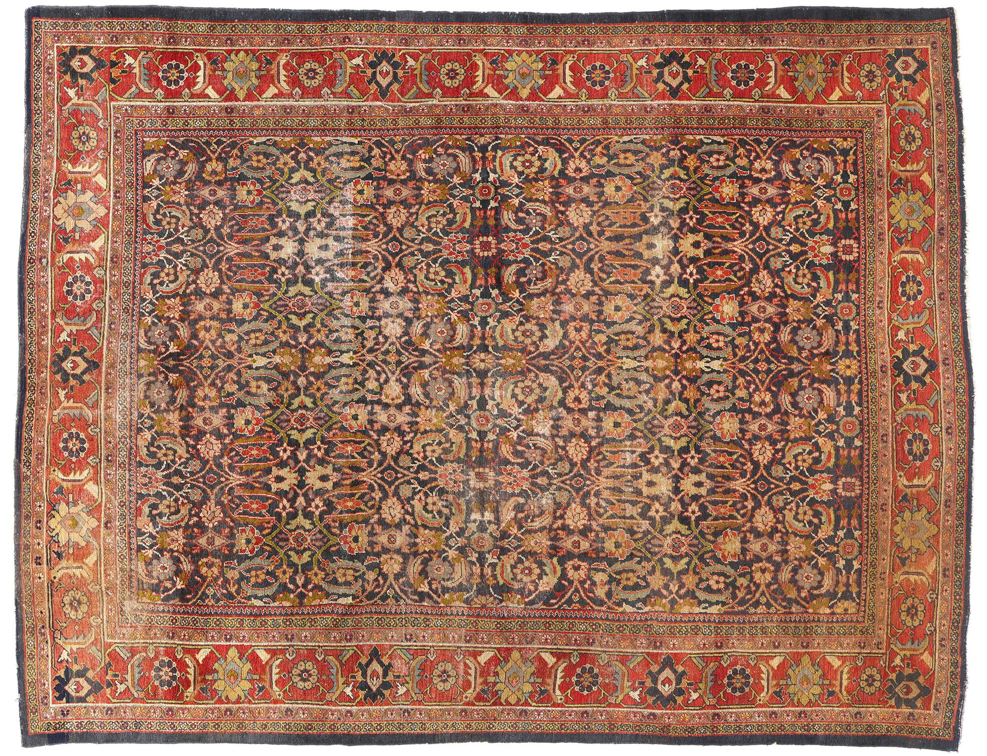 Antiker persischer Sultanabad-Teppich aus dem späten 19. Jahrhundert im Angebot 4