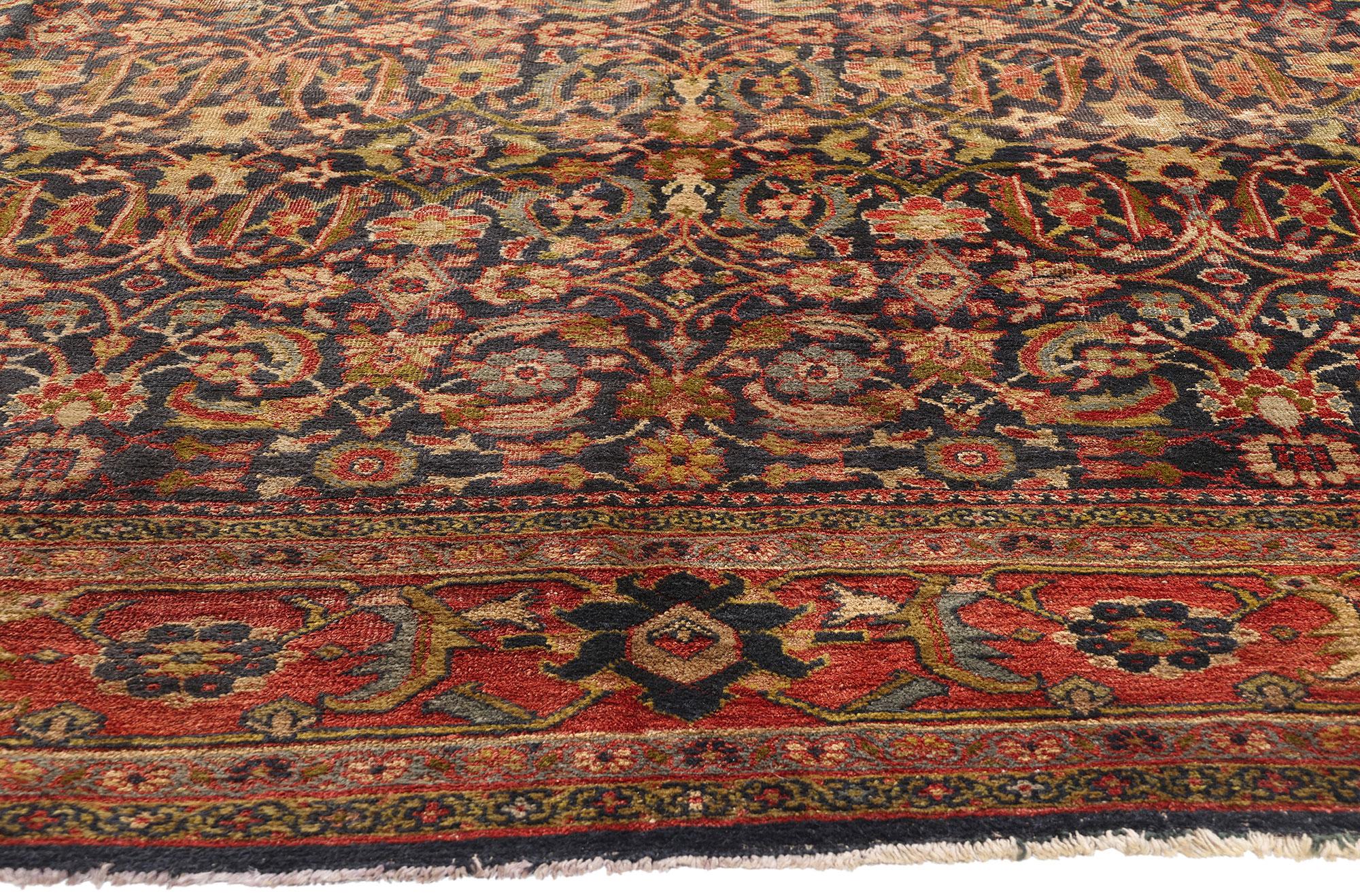 Antiker persischer Sultanabad-Teppich aus dem späten 19. Jahrhundert (Handgeknüpft) im Angebot
