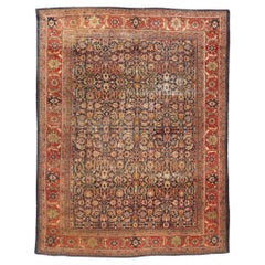 Late 19th Century Antique Persian Sultanabad Carpet